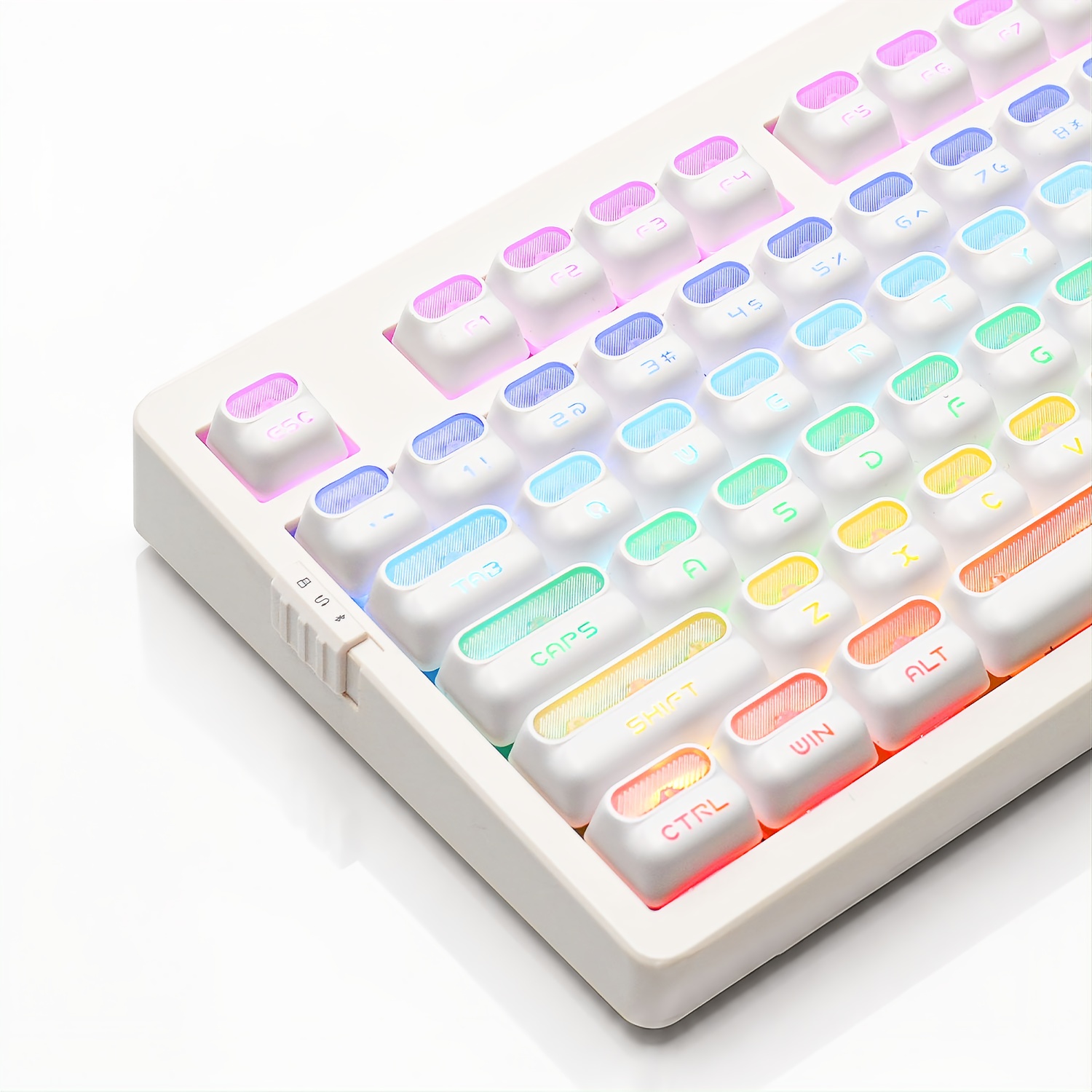 Gaming Keyboard Top - 135 مفتاحًا، تصميم رائد فضاء، أغطية