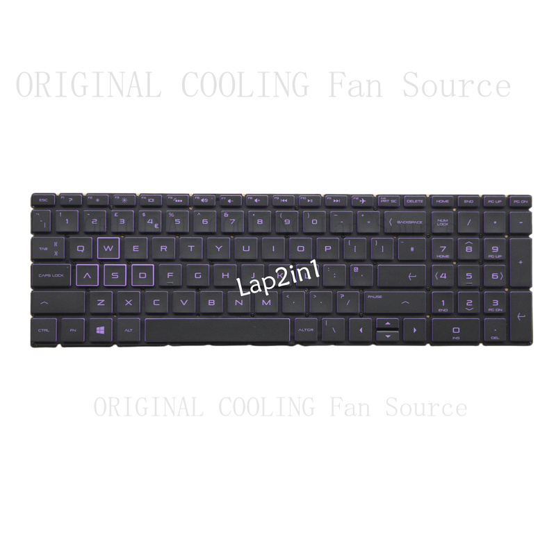 Gaming Keyboard Hp - لوحة مفاتيح جديدة بإضاءة خلفية بنفسجية