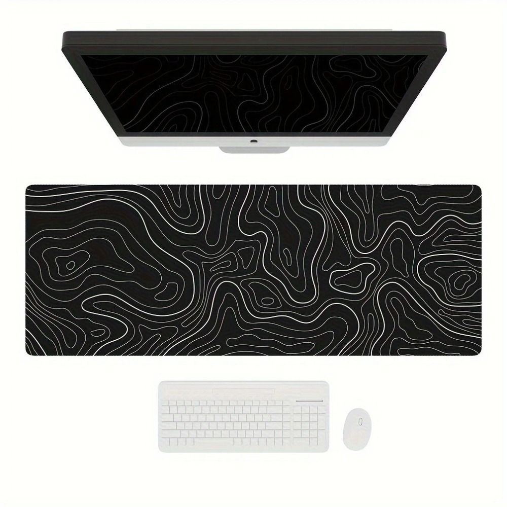 Gaming Keyboard And Mouse - لوحة ماوس للألعاب احترافية بتصميم توبوغرافي،