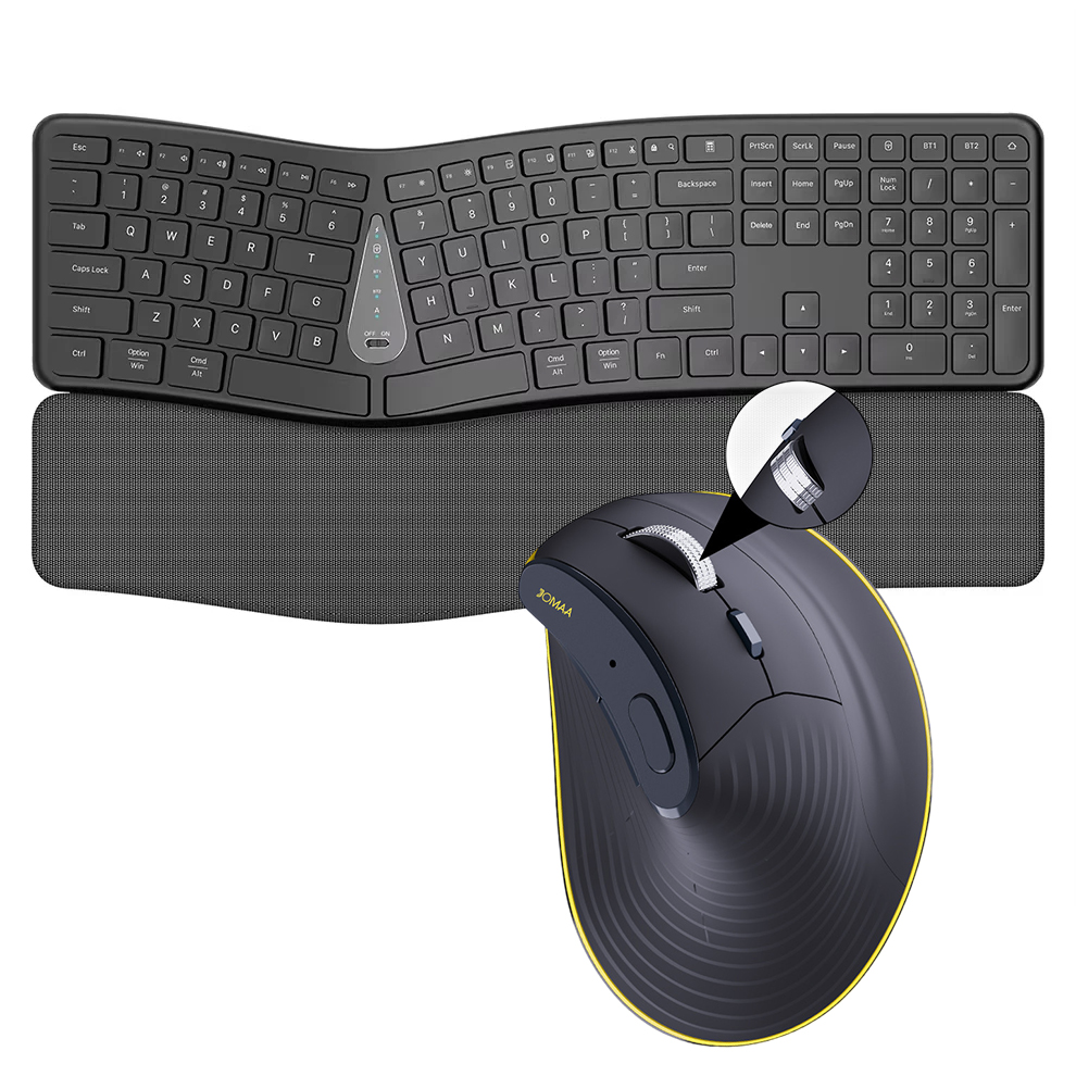 Gaming Keyboard Types - مجموعة ماوس لوحة مفاتيح لاسلكية 2.4G،