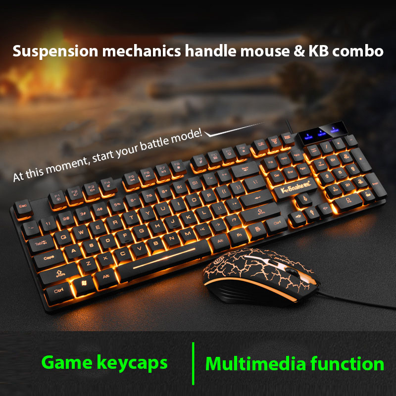 مجموعة لوحة مفاتيح وماوس KM320 - مراجعة Gaming Keyboard And Mouse Set وسعره