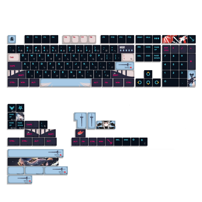 142 مفاتيح/مجموعة PBT Keycap غ - مراجعة Gaming Keyboard Ergonomics وسعره