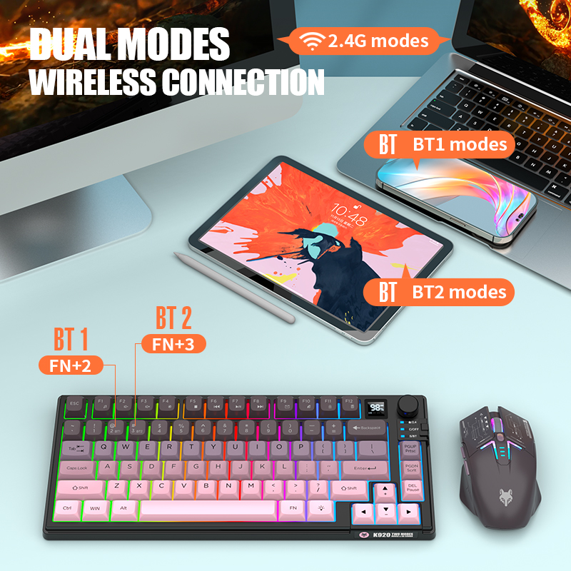 2.4G مجموعة لوحة مفاتيح وماوس  - مراجعة Gaming Keyboard And Mouse Set وسعره
