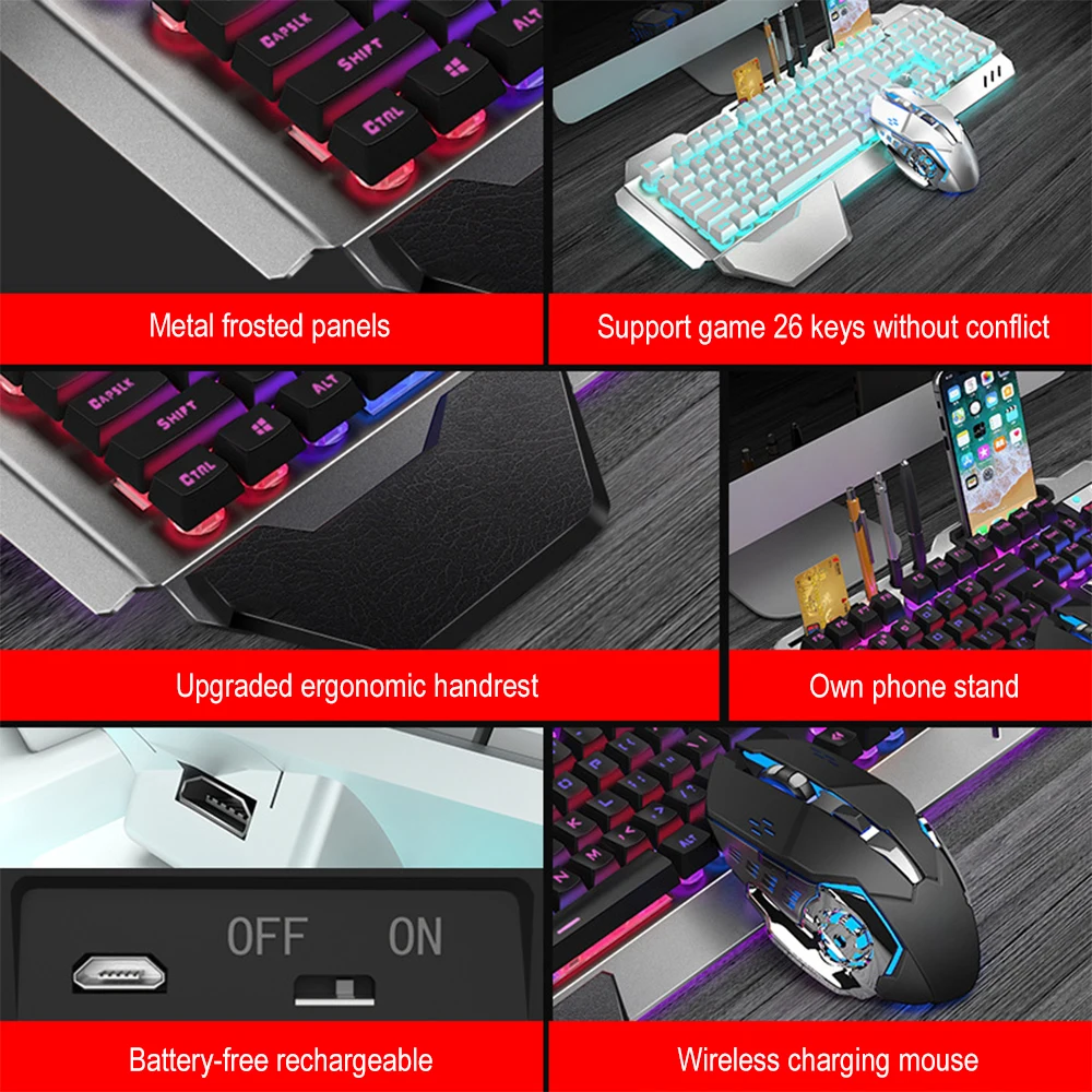 K680 لوحة مفاتيح وماوس لاسلكي  - مراجعة Gaming Keyboard And Mouse Set وسعره
