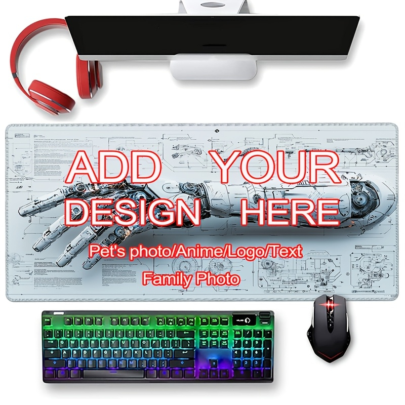 لوحة ماوس كبيرة الحجم مخصصة لل - مراجعة Gaming Keyboard And Mouse Pad وسعره