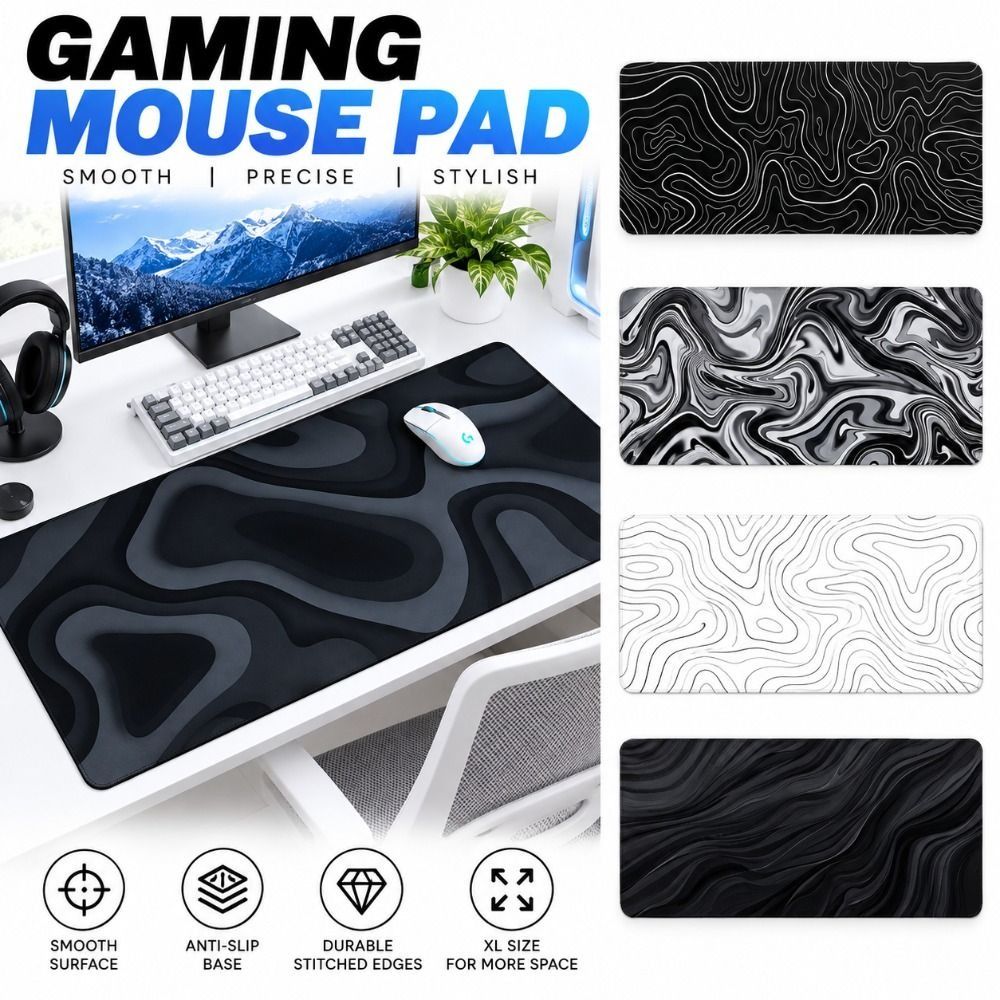 لوحة ماوس كبيرة للألعاب، مقاوم - مراجعة Gaming Keyboard And Mouse Pad وسعره