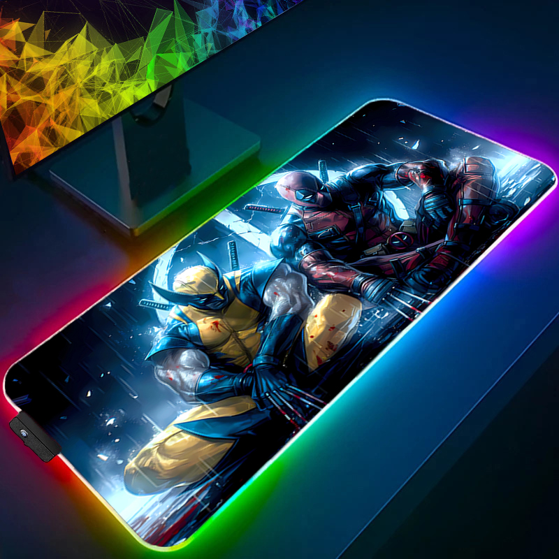 لوحة ماوس LED للألعاب بإضاءة خ - مراجعة Gaming Keyboard En Mouse وسعره