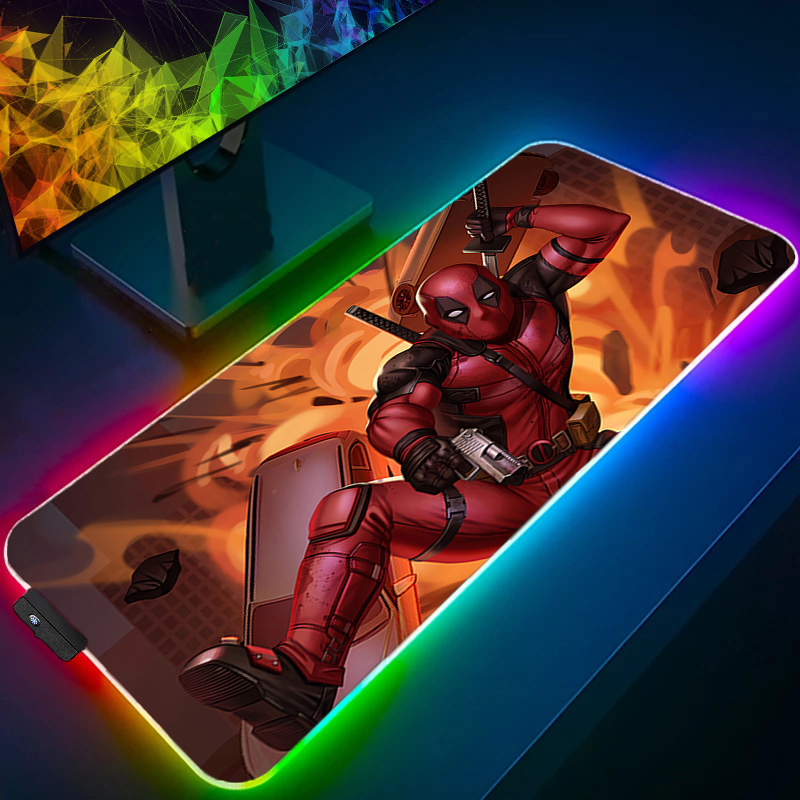 لوحة ماوس LED للألعاب بإضاءة خ - مراجعة Gaming Keyboard En Mouse وسعره