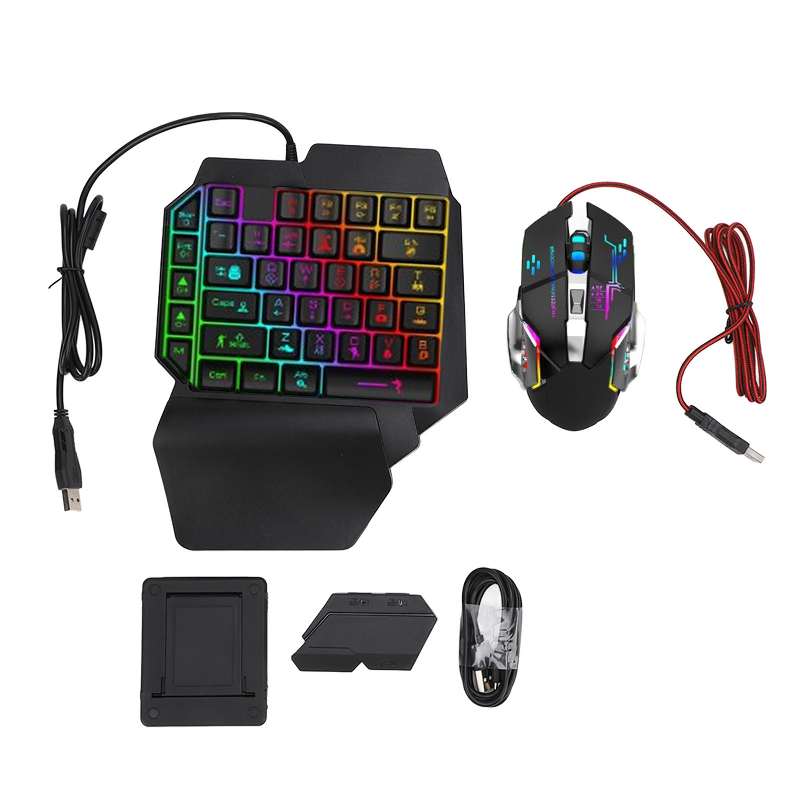 مجموعة محول لوحة مفاتيح وفأرة، - مراجعة Gaming Keyboard And Mouse Set وسعره