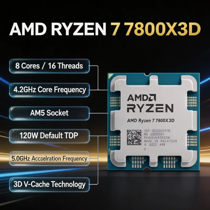 معالج AMD Ryzen 7 7800X3D للأل - مراجعة Amd Cpu Ryzen 7 وسعره