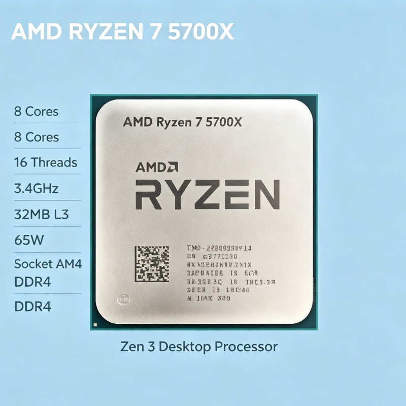 معالج AMD Ryzen 7 5700X بمعمار - مراجعة Amd Cpu Ryzen 7 وسعره