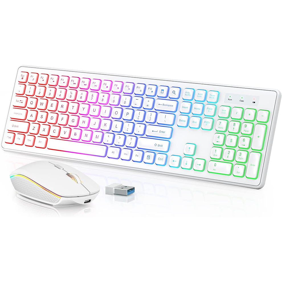 لوحة مفاتيح وماوس لاسلكية بإضا - مراجعة Gaming Keyboard Ergonomics وسعره